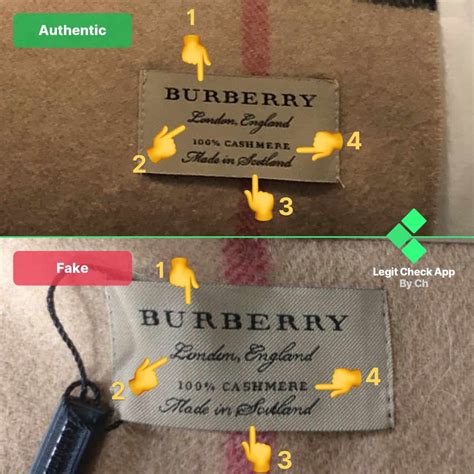 burberry tag fake|how to authenticate Burberry.